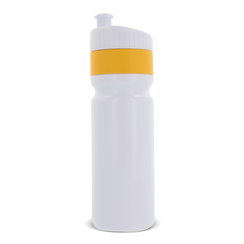 Bidon sportowy z obwódką  750ml Biały / żółty LT98786-N0141 