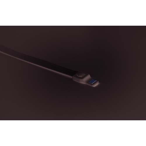 Smycz z kablem 3 w 1 Biały MO9889-06 (4)