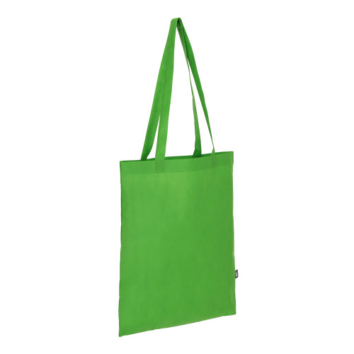 R-PET Torba transportowa z długimi uchwytami z włókniny 38 x 42 cm 75 g/m² Jasnozielony LT91328-N0032 (1)