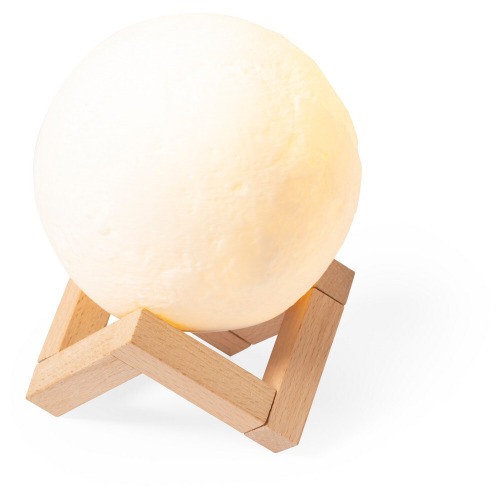 Głośnik bezprzewodowy 3W "księżyc", lampki LED Biały V0395-02 (4)