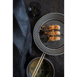 Talerz Coffee & More 27 cm, szary 