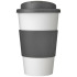 Americano® 350 ml tumbler with grip & spill-proof lid Biały 21069610 (2) thumbnail