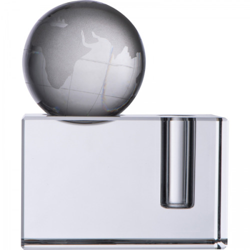 Szklany blok z globusem MIRKO Przeźroczysty 2750566 (5)