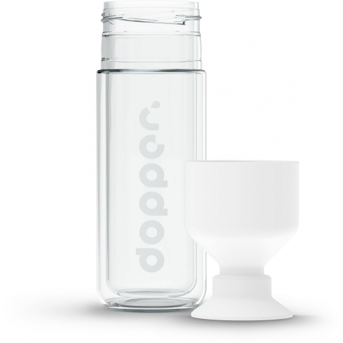 Butelka szklana - Dopper Glass 450ml Biały DO2387 (2)