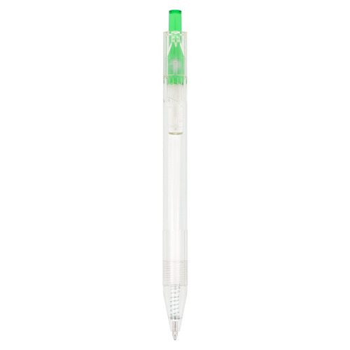 Długopis R-PET Transparentny / zielony LT80562-N0431 (1)