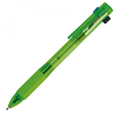 Długopis plastikowy 4w1 NEAPEL jasnozielony 078929 (4)