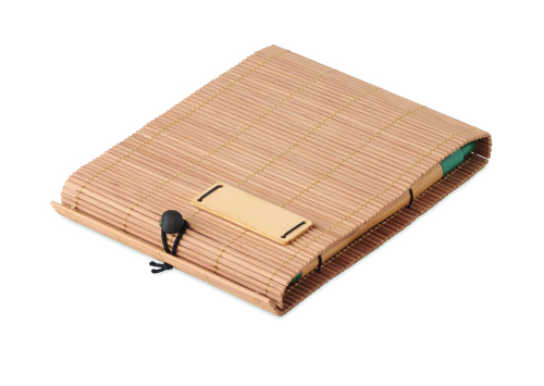Bambusowy notatnik 80 kartek drewna MO9570-40 (2)