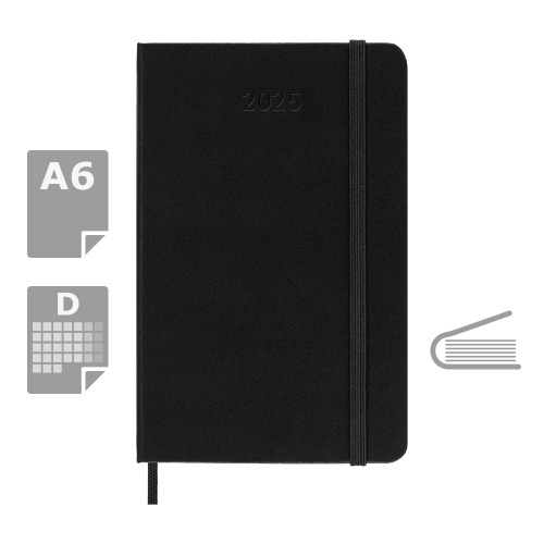 Kalendarz MOLESKINE Czarny VM292-03/2025 