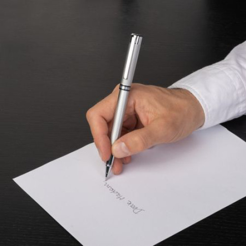 Pióro kulkowe Filament Gun Srebrny HSY2655B (7)