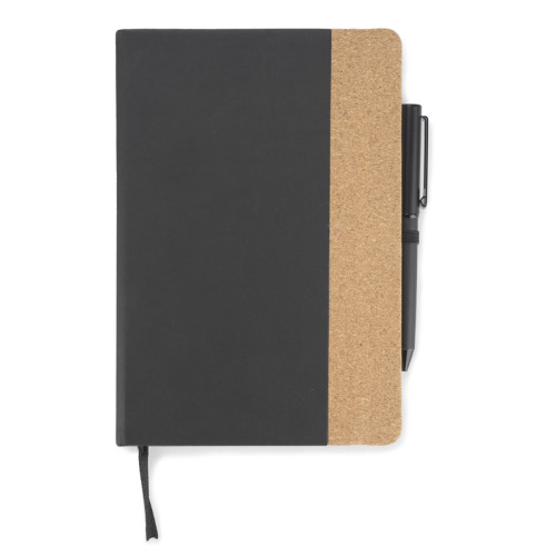 Zestaw - notes z długopisem ZENIX A5 Czarny 18002-02 (3)