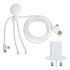 2090 - Długi kabel do ładowania Xoopar Mr Bio + adapter z wtyczką UK Biały LT41026-N0001  thumbnail