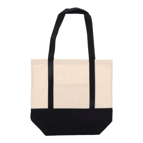 Bawełniana Torba na zakupy OEKO-TEX® 140g/m² 40x10x35cm Czarny LT95248-N0002 (3)