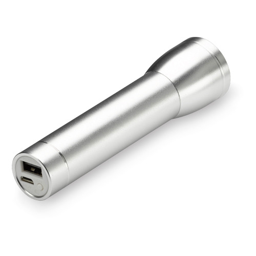 Powerbank latarka 2200mAh Srebrny LT91020-N0005 (2)
