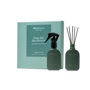 Zestaw upominkowy Wellmark Tender Affection: spray do pomieszczeń 50 ml i dyfuzor 50 ml