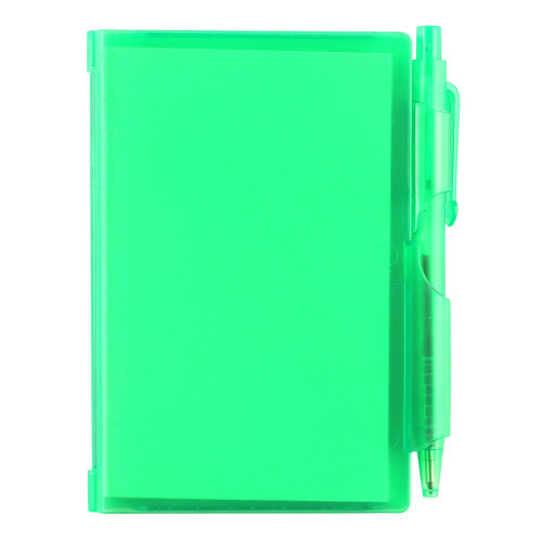 Notatnik z długopisem zielony V2249-06 (3)