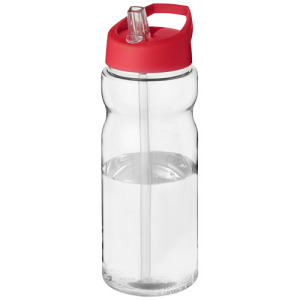 Bidon H2O Base® o pojemności 650 ml z wieczkiem z słomką Przezroczysty