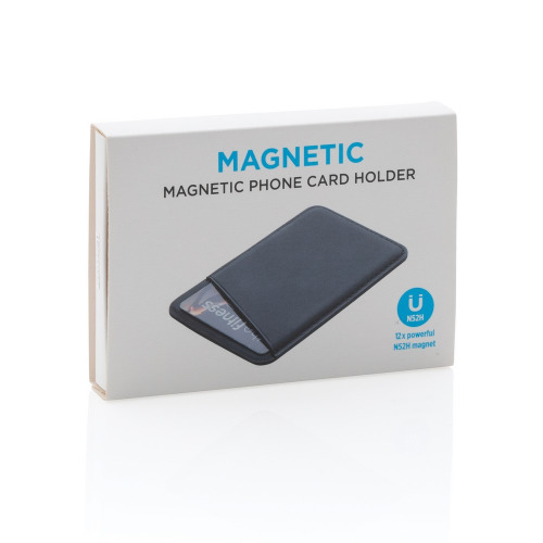 Magnetyczne etui na kartę kredytową do telefonu iPhone 12 Czarny P820.751 (12)