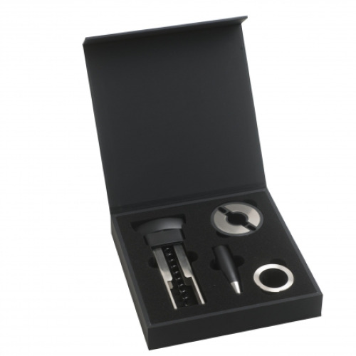 Zestaw do wina Distinct Srebrny HAW592 (4)