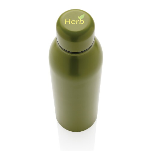 Próżniowa butelka sportowa 500 ml, stal nierdzewna z recyklingu green P433.047 (5)
