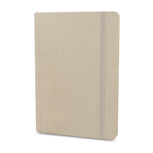Papierowy notatnik z fragmentami trawy A5 Ecru LT92081-N0054 