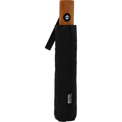 Parasol automatyczny Ø100 cm rPET IPSWICH Czarny 322303 (3)