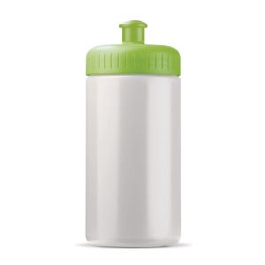 Bidon Sportowy Classic 500ml Biały / jasnozielony