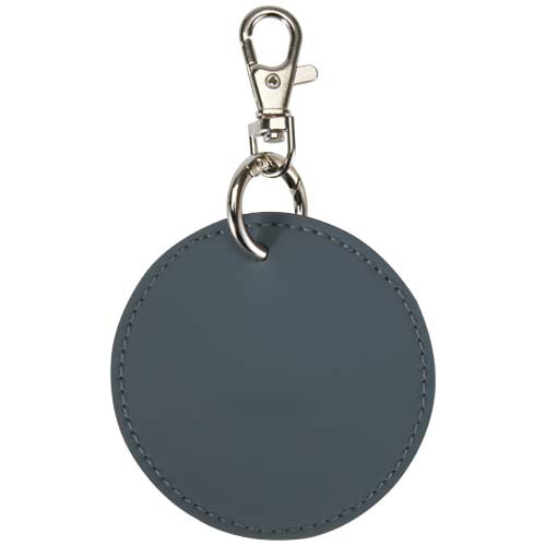 Resi Plus brelok z okrągłą zawieszką z recyklingowanego materiału z certyfikatem GRS  Szaroniebieski 13014055 (2)