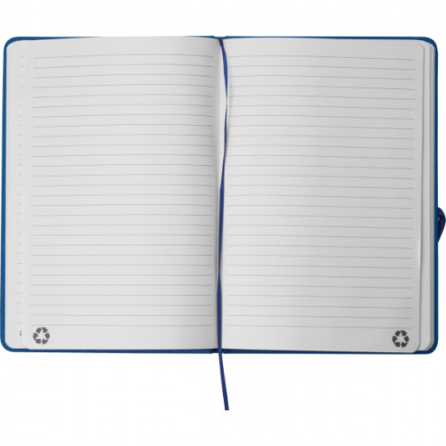 Notatnik A5 w linie z materiałów z recyklingu DOMINIK Niebieski 2526104 (6)