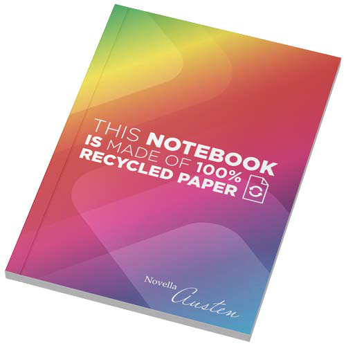 Notatnik A6 Novella Austen z miękką okładką wykonaną z materiału z recyklingu, 50 kartek Biały 21090301 