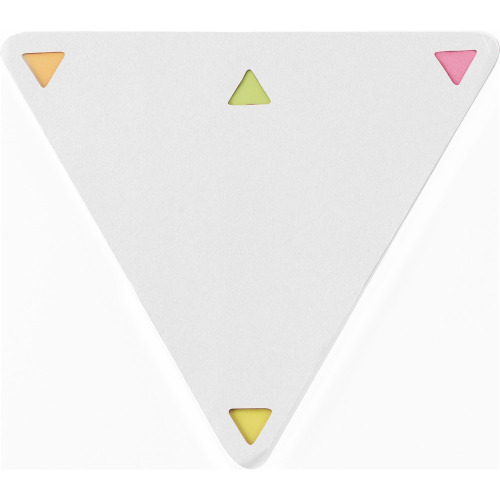 Zestaw do notatek "trójkąt", karteczki samoprzylepne biały V2985-02 
