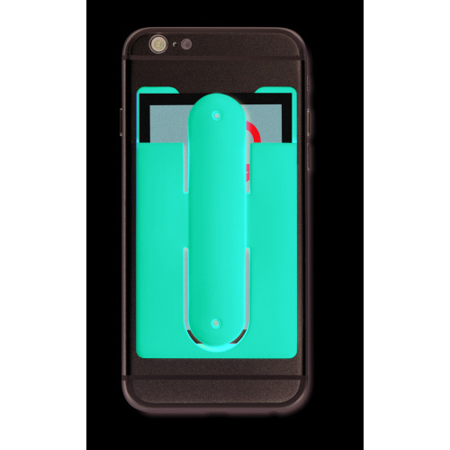 Silikonowy uchwyt na karty Czerwony MO9685-05 (4)