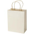 Torba z papieru z makulatury o gramaturze 150 g/m² ze skręcanymi uchwytami – 18 x 9 x 23 cm Złamana biel 1ZM02202 (2) thumbnail