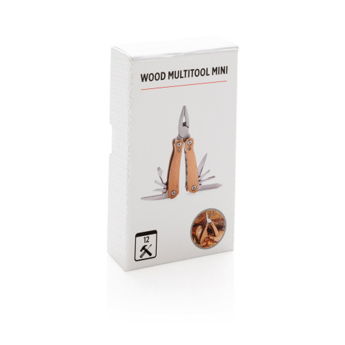 Mini narzędzie wielofunkcyjne, 12 el. Brązowy P221.379 (15)