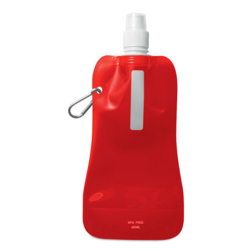 Butelka na wodę. przezroczysty czerwony MO8294-25 