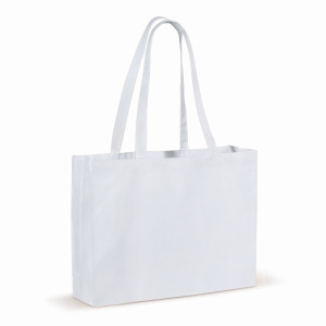 Torba z bawełny z recyklingu z dnem 140g/m² 49x14x37cm