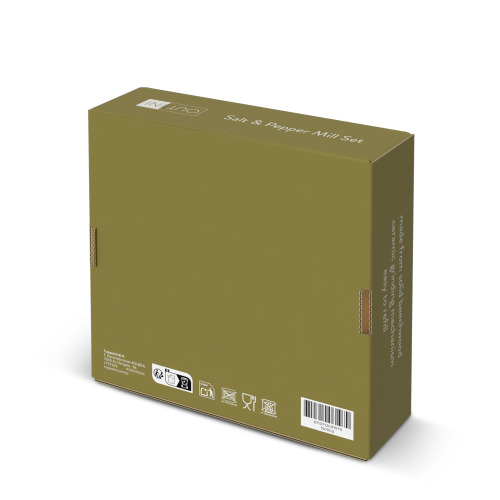 Zestaw drewnianych młynków do soli i pieprzu InSideOut Czarny LT57209-N0002 (6)