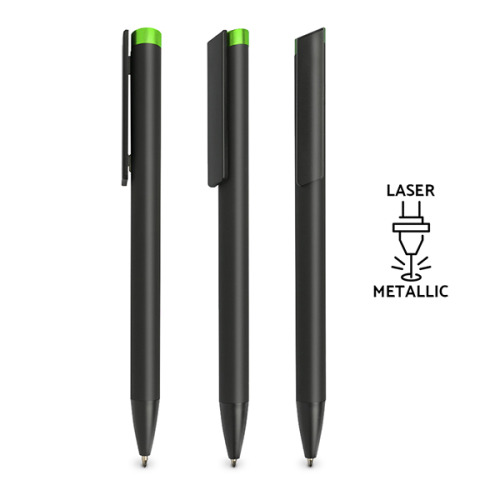 Długopis metalowy soft touch / Clipsy Zielony IP13149542 (2)