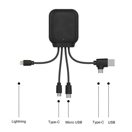 4001 | Xoopar Iné Gamma NFC Powerbank with Charging cables 3000mAh  Czarny LT41014-N0002 (9)