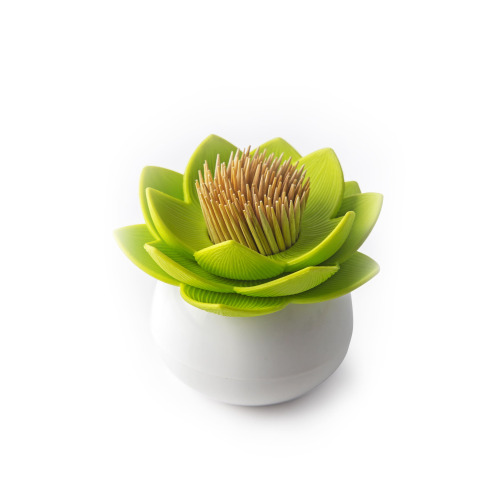 Pojemnik na wykałaczki Lotus Zielony QL10156-WH-GN 