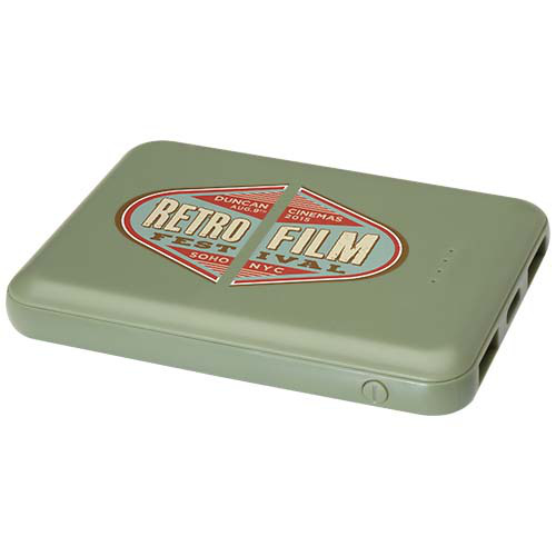 Asama powerbank o pojemności 5000 mAh Type-C z tworzyw sztucznych pochodzących z recyklingu Zielony melanż 12438362 (1)