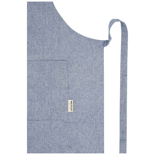 Pheebs Fartuch z bawełny z recyklingu o gramaturze 200 g/m² Niebieski melanż 11313850 (4)