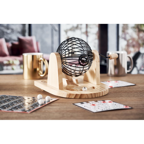 Zestaw do gry w bingo Drewna MO6614-40 (5)