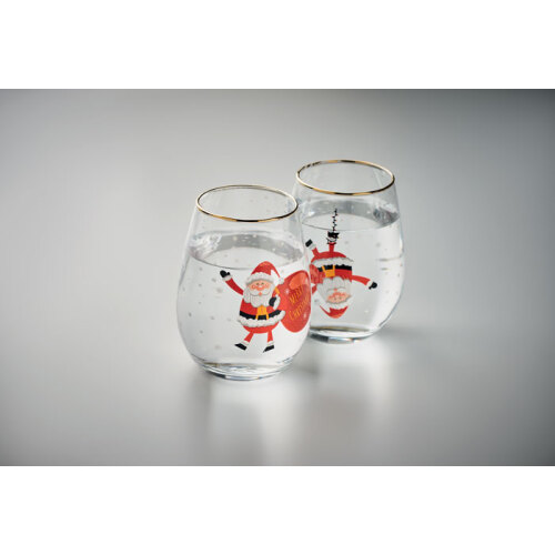 Zestaw 2 szklanek świątecznych biały CX1501-06 (5)