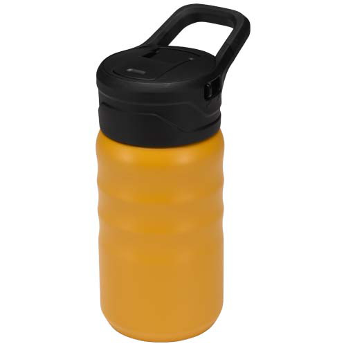 Bidon sportowy Knox o pojemności 350 ml, wykonana ze stali nierdzewnej z podwójnymi ściankami i materiału pochodzącego z recy Żółty 10095211 