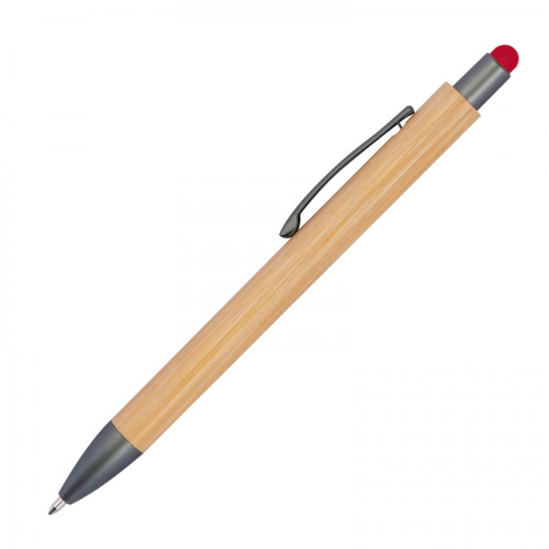 Długopis drewniany touch pen LUCIO Czerwony 1219405 (2)