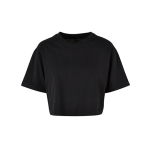 T-shirt Damski Krótki Oversize Bawełniany