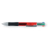 4-kolorowy długopis przezroczysty czerwony KC5116-25  thumbnail