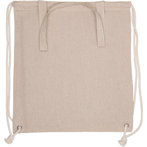 Torba bawełniana z długimi uszami z recyklingu 140 g/m2 ADDISON Beżowy 254306 (1)