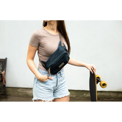 Saszetka zapinana w pasie RPET B'RIGHT | Roudeline Granatowy V0046-04 (5)