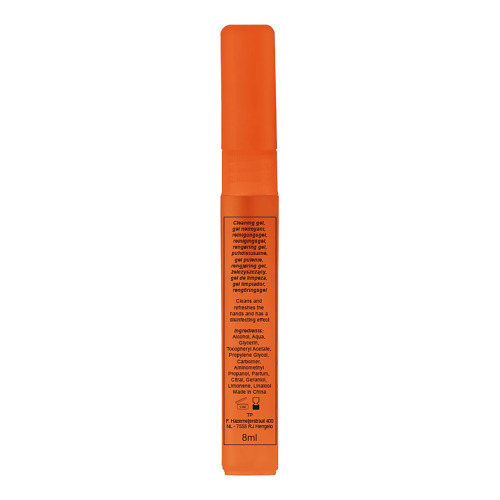 Żel do czyszczenia rąk 8ml Transparentny / pomarańczowy LT90345-N0426 (2)